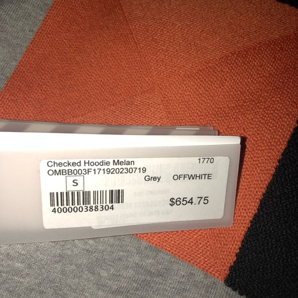 Off-white checkered hoodie - Picture 8 of 8